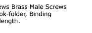 Brass Binding Screws Brass Chicago Screws